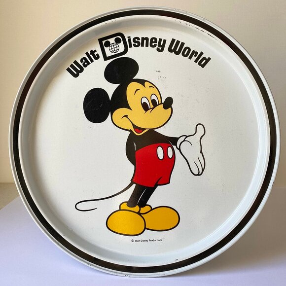 Vintage Collectible 80s Mickey Mouse Tray - Picture 1 of 6